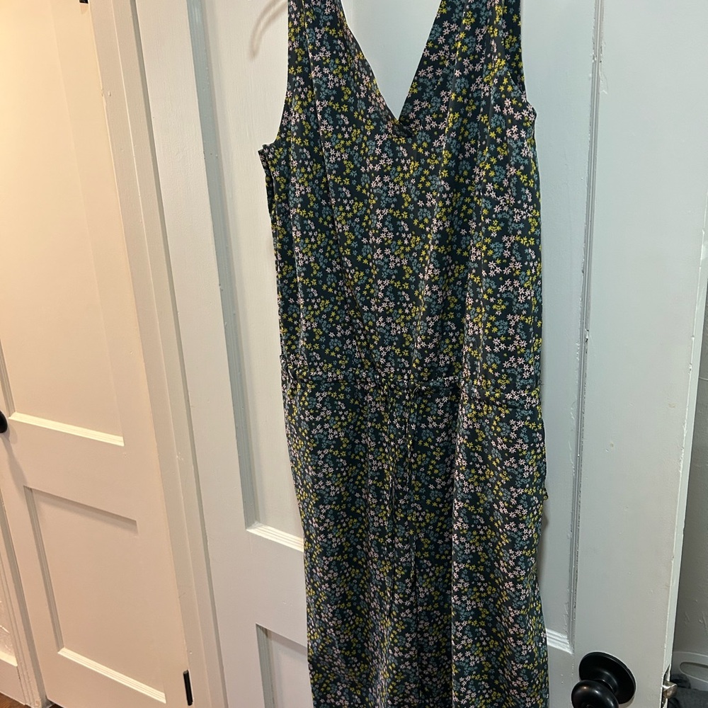 Toad&Co Floral jumpsuit - Black and Yellow
